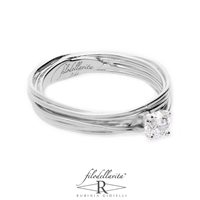 Ringe Rubinia Dame in Gold Diamante 0.08 Ct AN102BB-12 - AN102BB-12